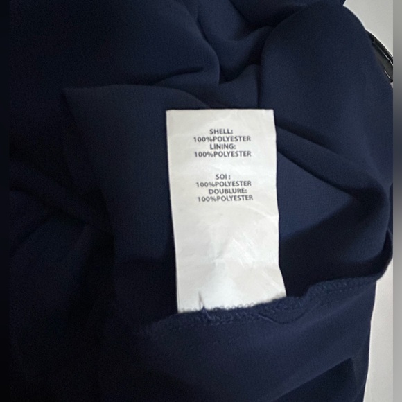 NWT RAMY BROOK NAVY BLOUSON AUDRIE DRESS WITH SMOCKED WAIST - Picture 9 of 10